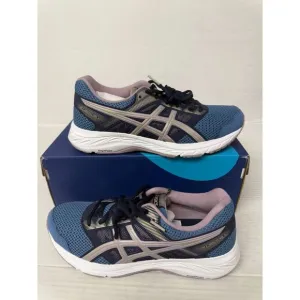 -962 Asics Gel-Contend 5, Blue /Grey, Womens Running Shoes-US 8.5 Mens