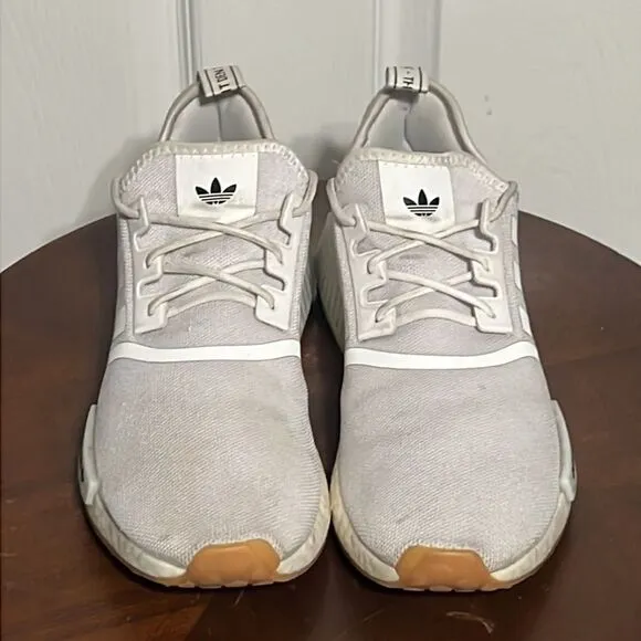 🔥🔥 Adidas Men's NMD_R1 Primeblue Shoes - White - Men Size 11 - EXCELLENT 🔥🔥