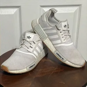 🔥🔥 Adidas Men's NMD_R1 Primeblue Shoes - White - Men Size 11 - EXCELLENT 🔥🔥