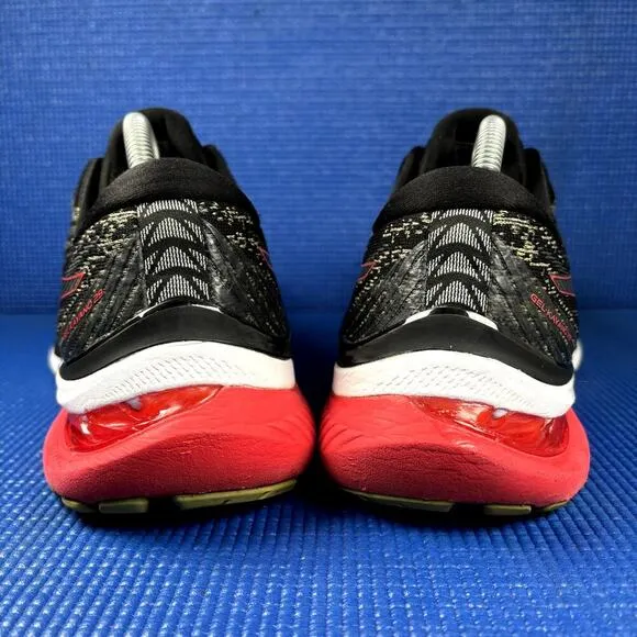 🔴 ASICS GEL-KAYANO 29 Men`s Size 10 Black Red Athletic Running Shoes 1011B440