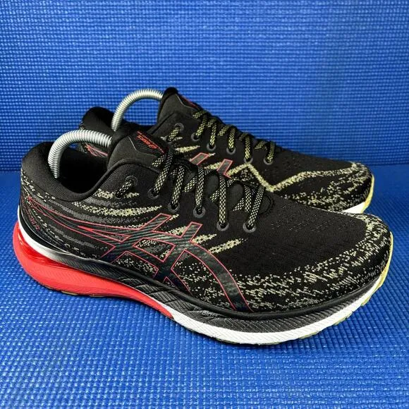 🔴 ASICS GEL-KAYANO 29 Men`s Size 10 Black Red Athletic Running Shoes 1011B440
