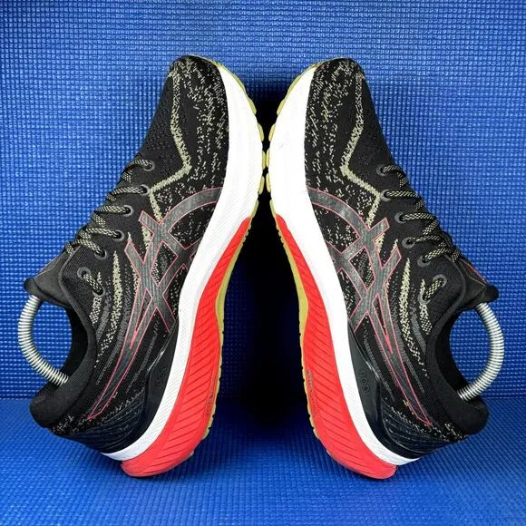 🔴 ASICS GEL-KAYANO 29 Men`s Size 10 Black Red Athletic Running Shoes 1011B440