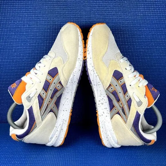 🔴 ASICS GEL SAGA PHOENIX Men`s Size 8.5 White Purple Grey Running Shoes H423N