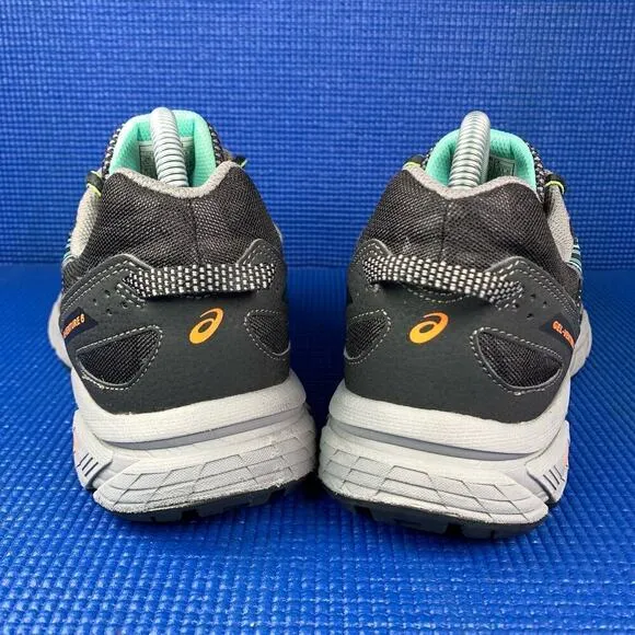 🔴 ASICS GEL-VENTURE 6 Women`s Size 9.5 Black Grey Athletic Running Shoes T7G6Q