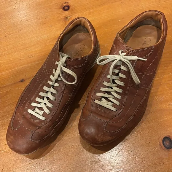 🇪🇸 Vintage Cole Haan Collaboration With NikeAir Brown Leather Sneakers