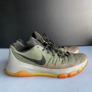405 Nike KD‎ 8 'Easy Euro' Green/Orange Basketball Shoes Men’s Size 10.5