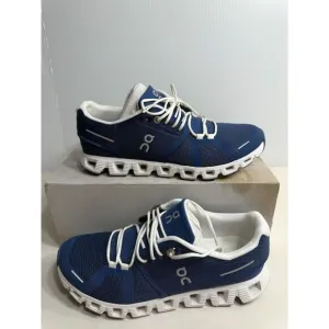 .4482 On Cloud 5, Denim/White, Womens Running Shoes-US 7.5 Womens