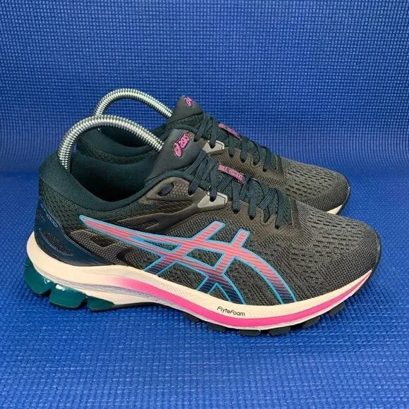 7- ASICS GEL-1000 10 Women`s Size  7.5 - Navy Blue/Purple Running Shoes 1012A878