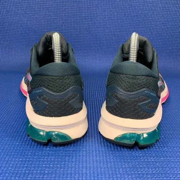 7- ASICS GEL-1000 10 Women`s Size  7.5 - Navy Blue/Purple Running Shoes 1012A878