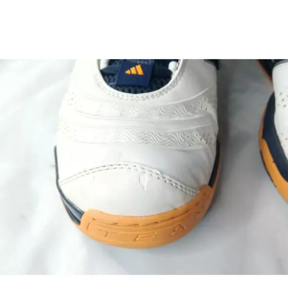 Adidas A Cub Artillery Basketball Shoes Men's Size 10 White~Blue~Orange 2006
