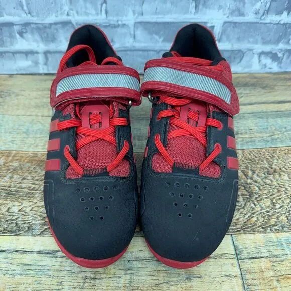 Adidas Adipower Black Red Weightlifting Shoes M21865‎ Mens Size 6 Rare