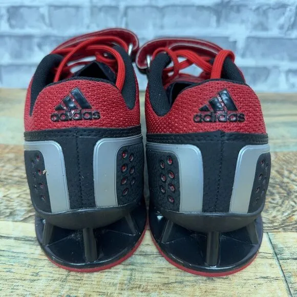 Adidas Adipower Black Red Weightlifting Shoes M21865‎ Mens Size 6 Rare