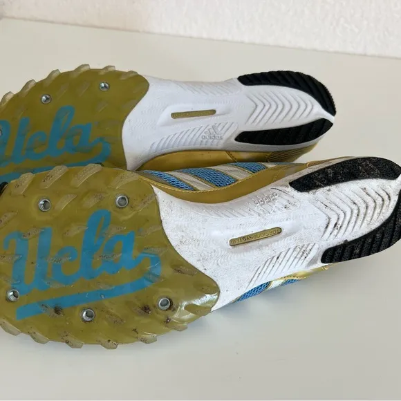 Adidas Adizero Belligerence Mens 9.5 Track &amp; Field UCLA Blue Gold Cross Country