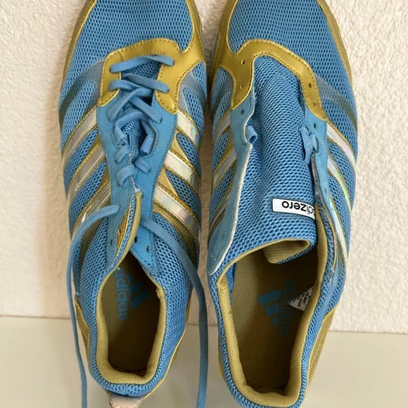 Adidas Adizero Belligerence Mens 9.5 Track &amp; Field UCLA Blue Gold Cross Country