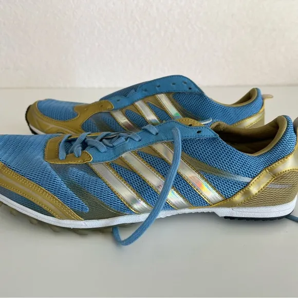 Adidas Adizero Belligerence Mens 9.5 Track &amp; Field UCLA Blue Gold Cross Country