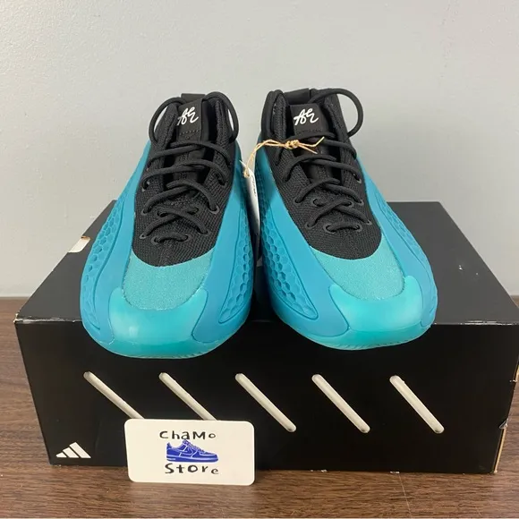 Adidas AE 1 J Basketball New Wave Blue Youth Shoes IF1884 GS Sz