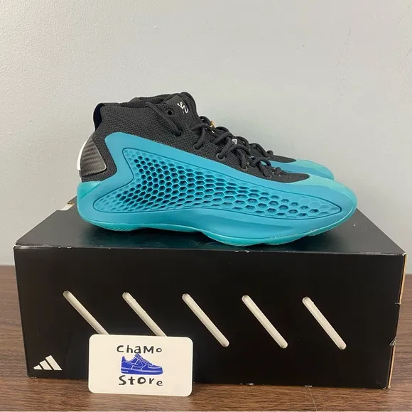 Adidas AE 1 J Basketball New Wave Blue Youth Shoes IF1884 GS Sz