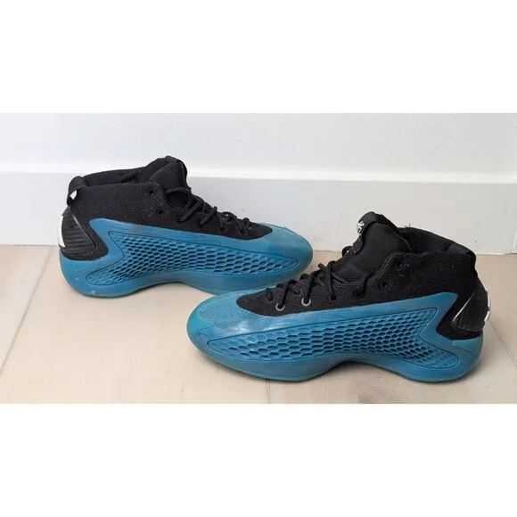 Adidas AE 1 Kids Size 5 Shoes New Wave Blue Basketball Shoes Anthony Edwards