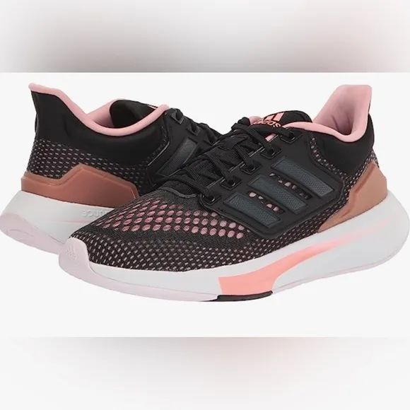 Adidas Black Stripe with Pink Details Sneakers