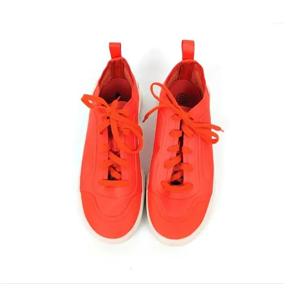 Adidas by Stella McCartney Womens Shoes Orange Treino Lace Up Sneakers Size 7