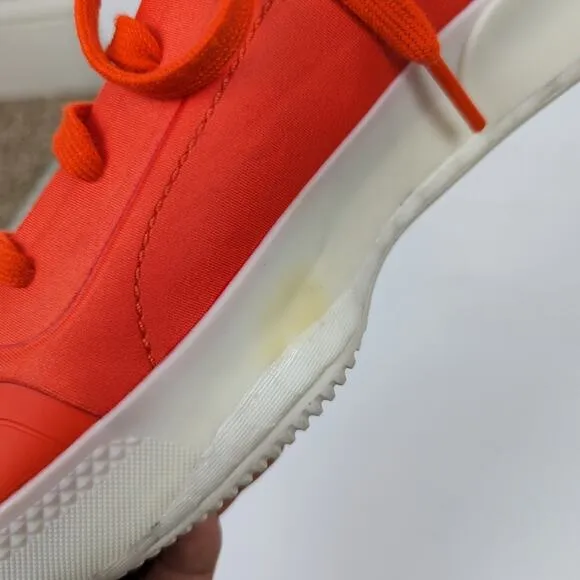 Adidas by Stella McCartney Womens Shoes Orange Treino Lace Up Sneakers Size 7