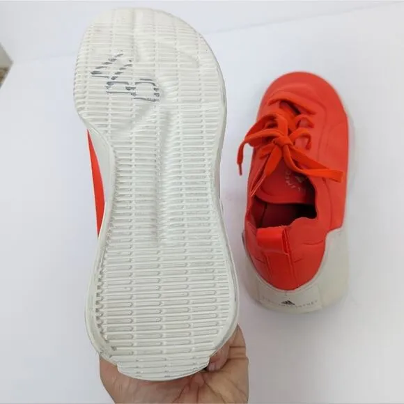 Adidas by Stella McCartney Womens Shoes Orange Treino Lace Up Sneakers Size 7