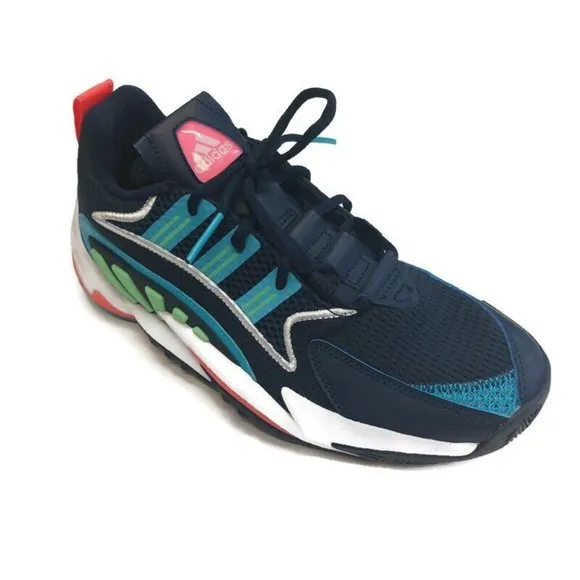 Adidas Crazy BYW 2.0 Basketball Shoes Mens Size 8.5 FY2207 Navy Blue Green