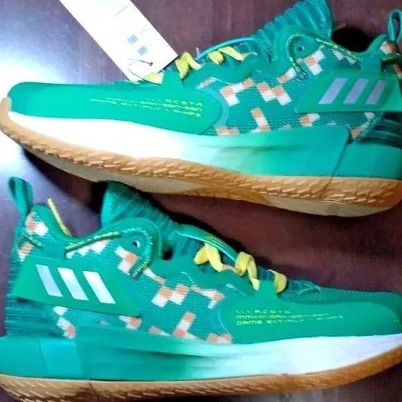 ADIDAS DAME 7 EXTPLY DAMIAN LILLARD TEAM GREEN SHOES #H69011 MEN 6.5 WOMEN 7.5 U