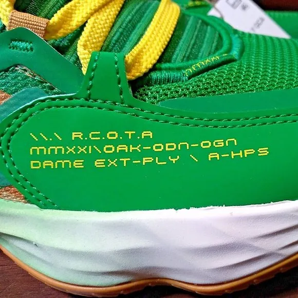 ADIDAS DAME 7 EXTPLY DAMIAN LILLARD TEAM GREEN SHOES #H69011 MEN 6.5 WOMEN 7.5 U