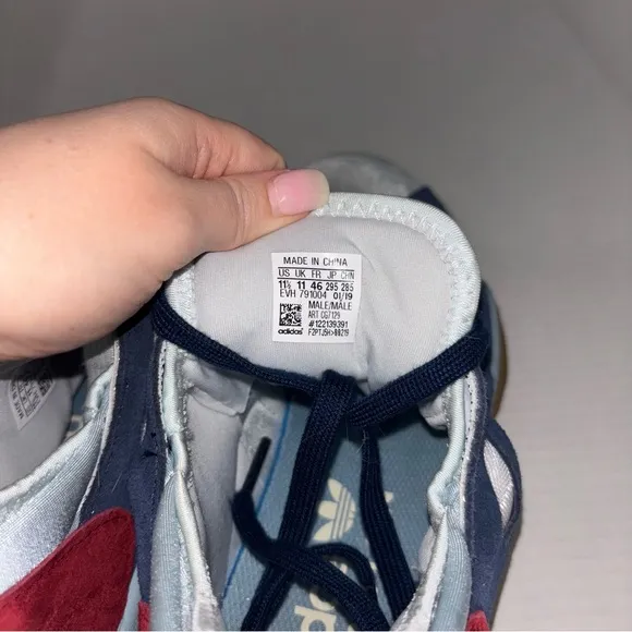 Adidas Dimension Low Top Torsion Collegiate Navy Sneakers Shoes Blue‎ Red