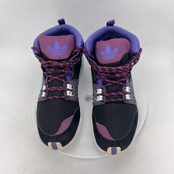 Adidas Fortitude Mid Men Size 11.5 G09439 Black Phantom Gray Nobcri Purple Shoes