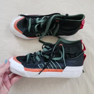 Adidas hightop black shoes mens 7.5