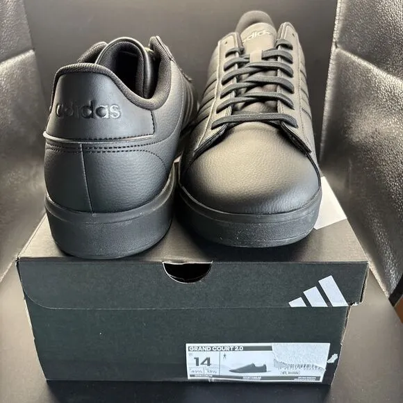 Adidas Men's Grand Court adidas 2.0 Sneaker Black Black New Size 14