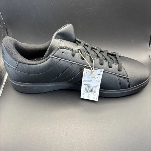 Adidas Men's Grand Court adidas 2.0 Sneaker Black Black New Size 14