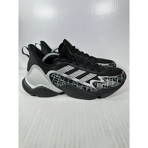 Adidas Mens Impact FLX Football Training Shoes Black Gray Size 12 GX8116 NEW
