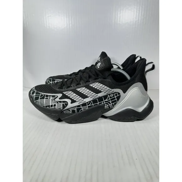 Adidas Mens Impact FLX Football Training Shoes Black Gray Size 12 GX8116 NEW