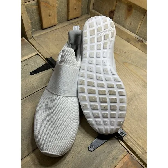 𝅺ADIDAS Mens Lite Racer BC0941 White Running Shoes Sneakers Size 8.5