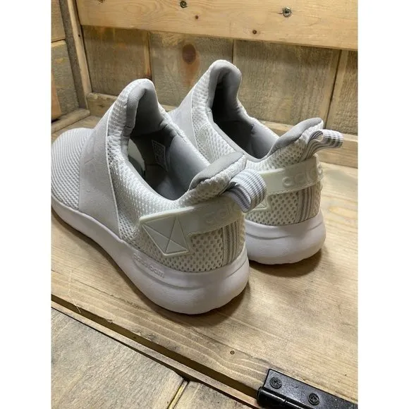 𝅺ADIDAS Mens Lite Racer BC0941 White Running Shoes Sneakers Size 8.5