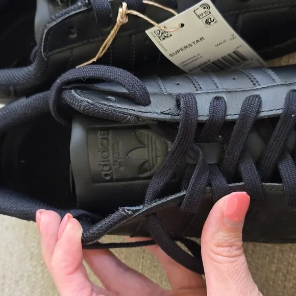 Adidas Men's Superstars- Black On Black