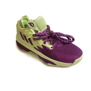 Adidas Mens Sz 5 Womens 6 Dame 8 Dame Time Basketball Shoes GY0383 Yellow Purple