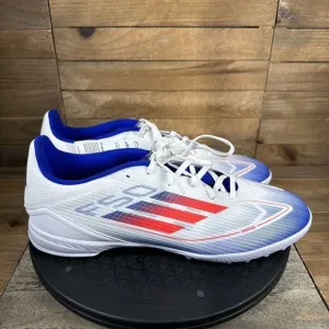 Adidas Mens 11 Soccer shoes F50 LEAGUE TF Turf White/Solar Red/Lucid Blue NWT