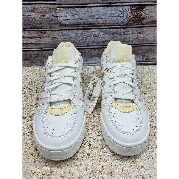 Adidas Midcity Core White Easy Yellow Women's Shoes Size 8.5