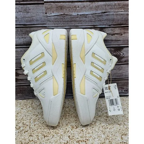Adidas Midcity Core White Easy Yellow Women's Shoes Size 8.5