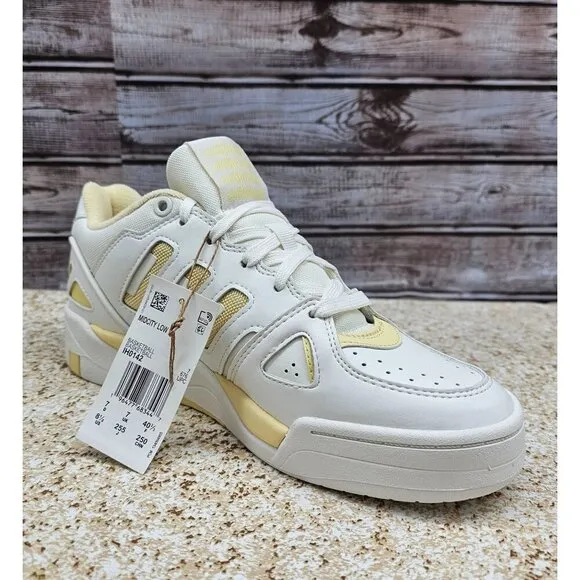 Adidas Midcity Core White Easy Yellow Women's Shoes Size 8.5