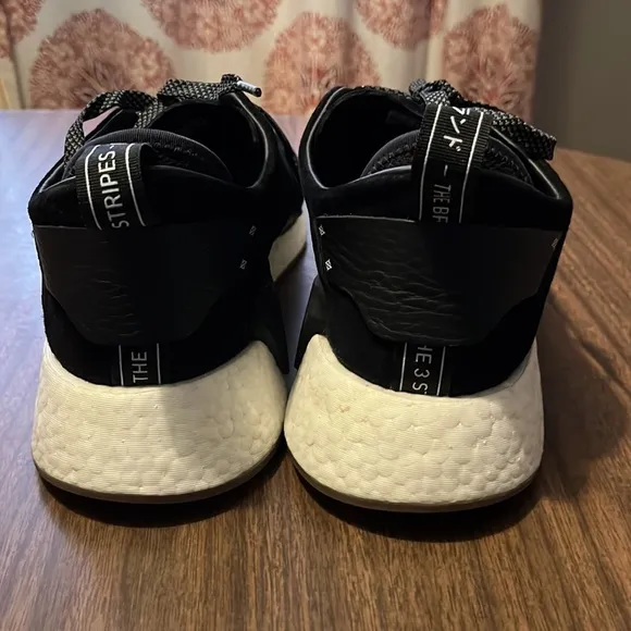 Adidas NMD Boost Size 10 Black Tennis Shoes Sneakers