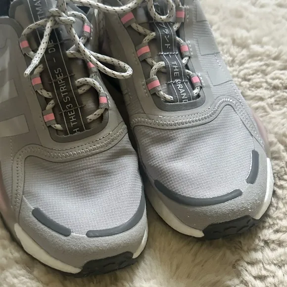 adidas NMD_V3 - Kids' Sneakers, Grey, Size 5.5, White, Grey