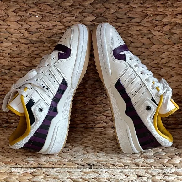 Adidas Originals Forum “Girls Are Awesome” Shoes Womens 9.5 White Purple Yellow