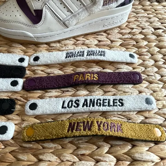 Adidas Originals Forum “Girls Are Awesome” Shoes Womens 9.5 White Purple Yellow