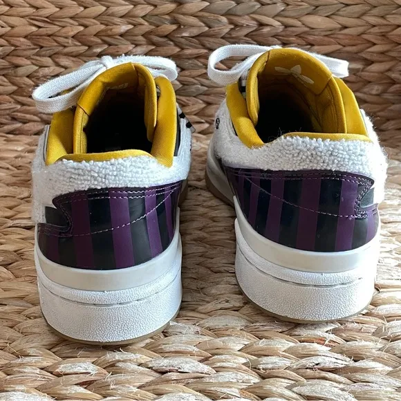 Adidas Originals Forum “Girls Are Awesome” Shoes Womens 9.5 White Purple Yellow