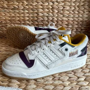 Adidas Originals Forum “Girls Are Awesome” Shoes Womens 9.5 White Purple Yellow